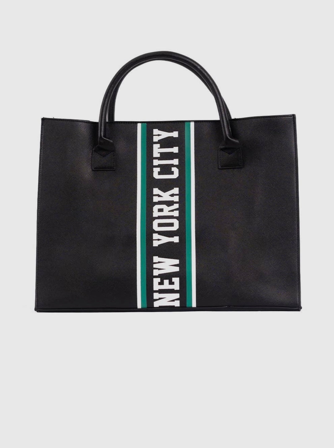 From Los Angeles To New York City Tote Bag (Black)