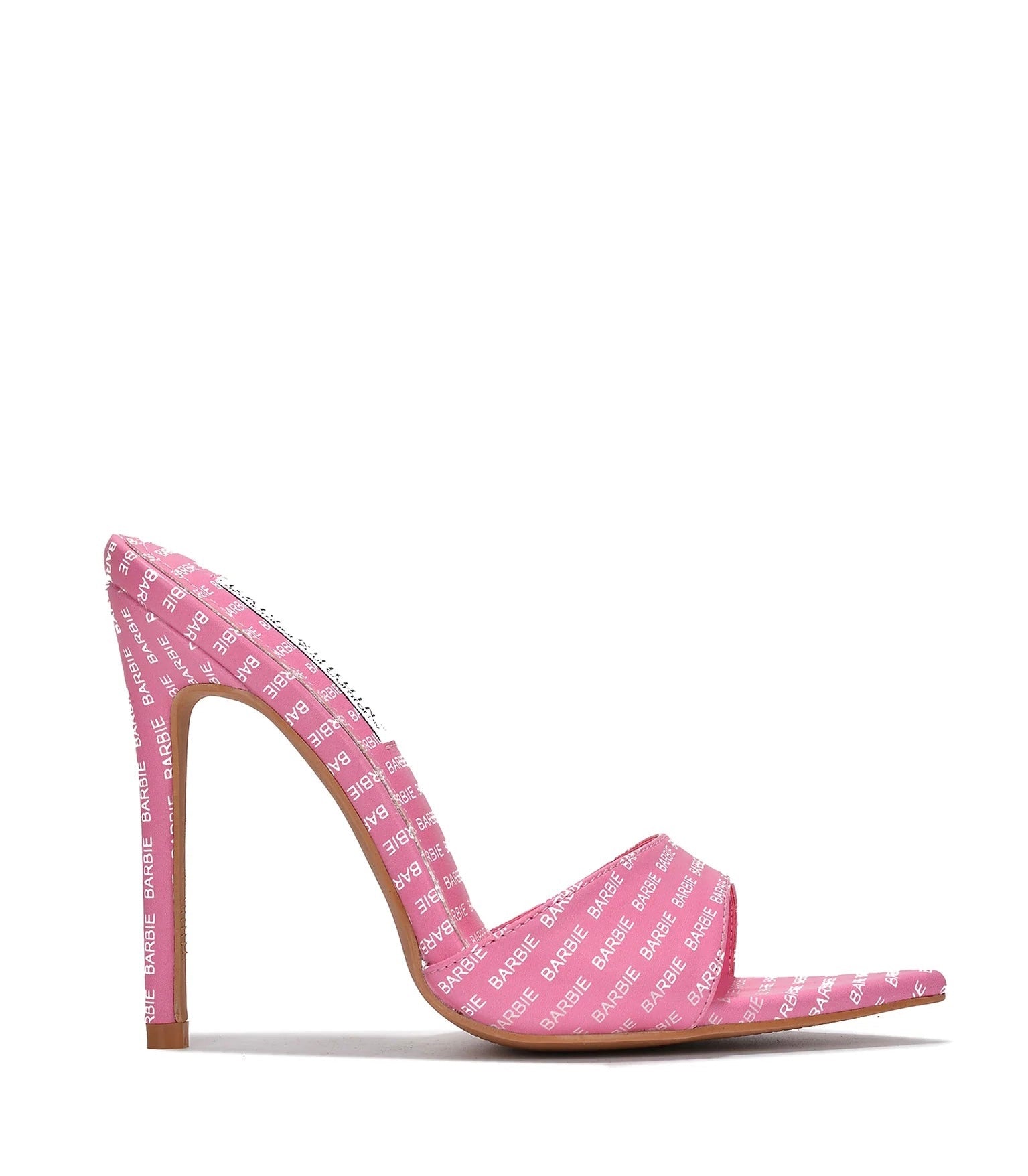 DARLING! Hot Pink Open Toe Heels w/ Bow Accents Genuine BARBIE Shoes