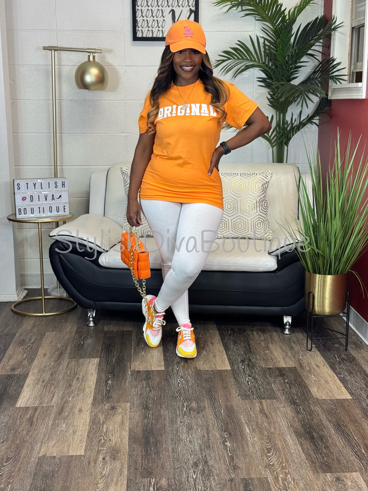 ORIGINAL Signature Graphic Tee (Tangerine Orange)