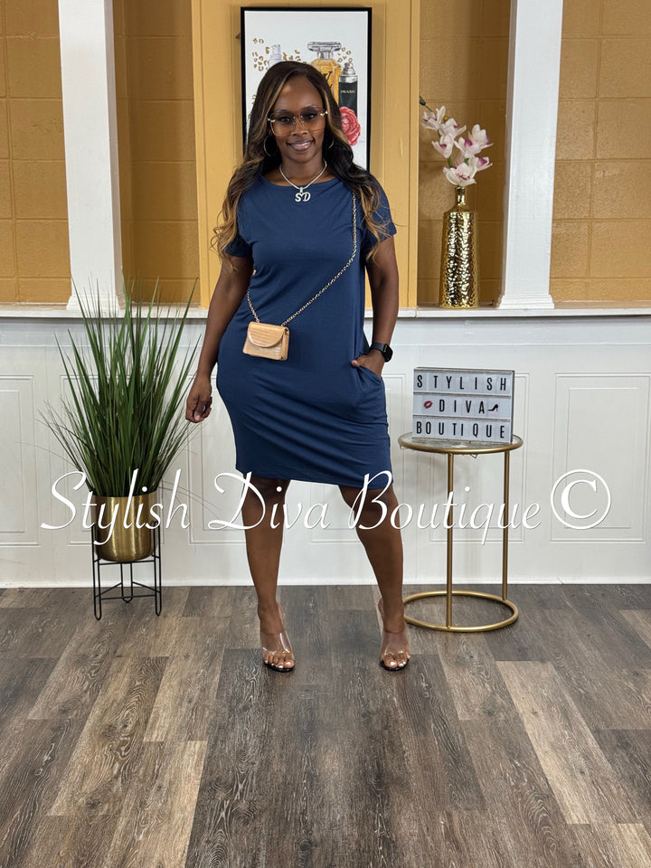 Out & About Dress (Navy)