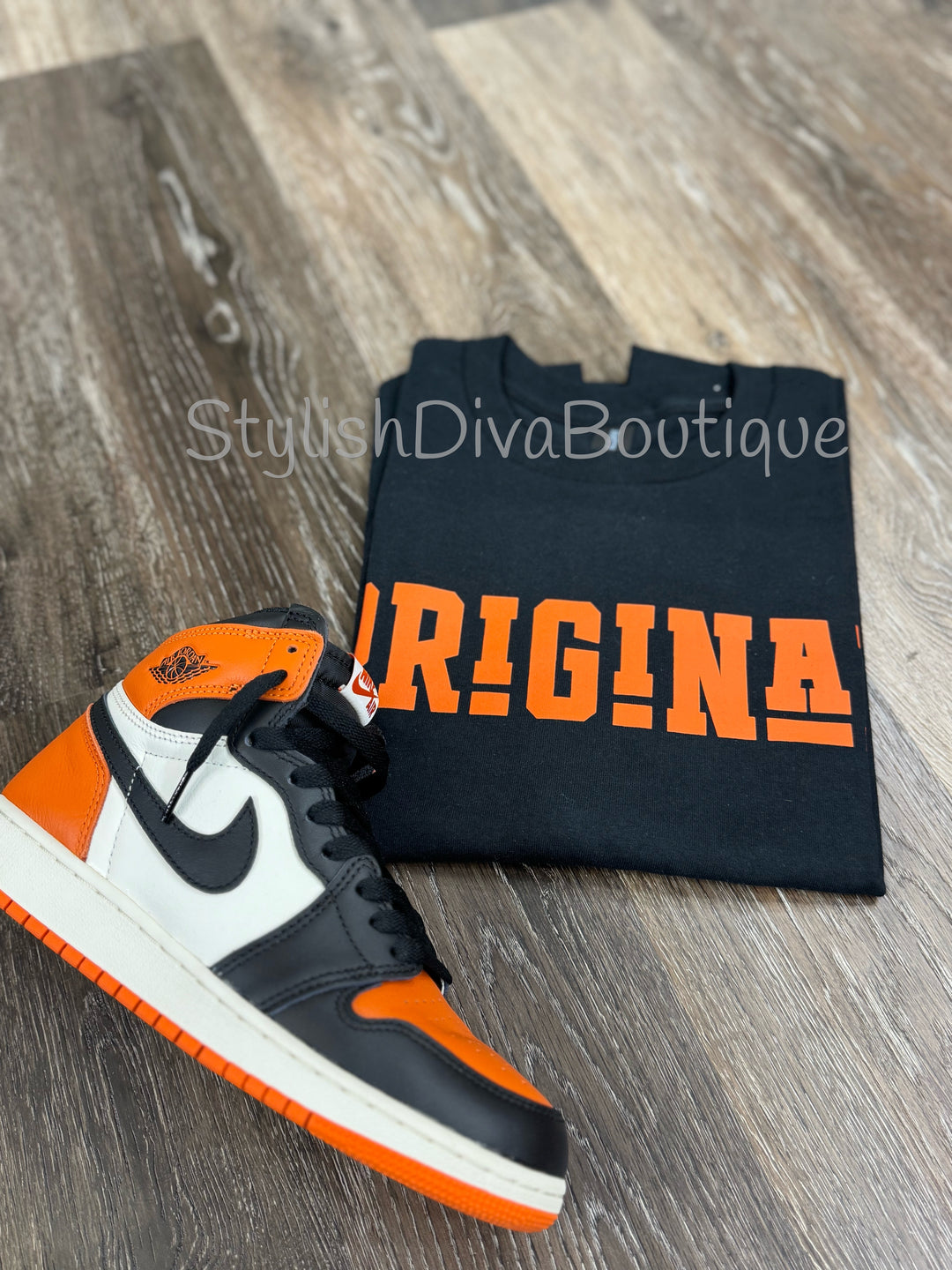 ORIGINAL Signature Graphic Tee (Black Shirt/Orange Print)