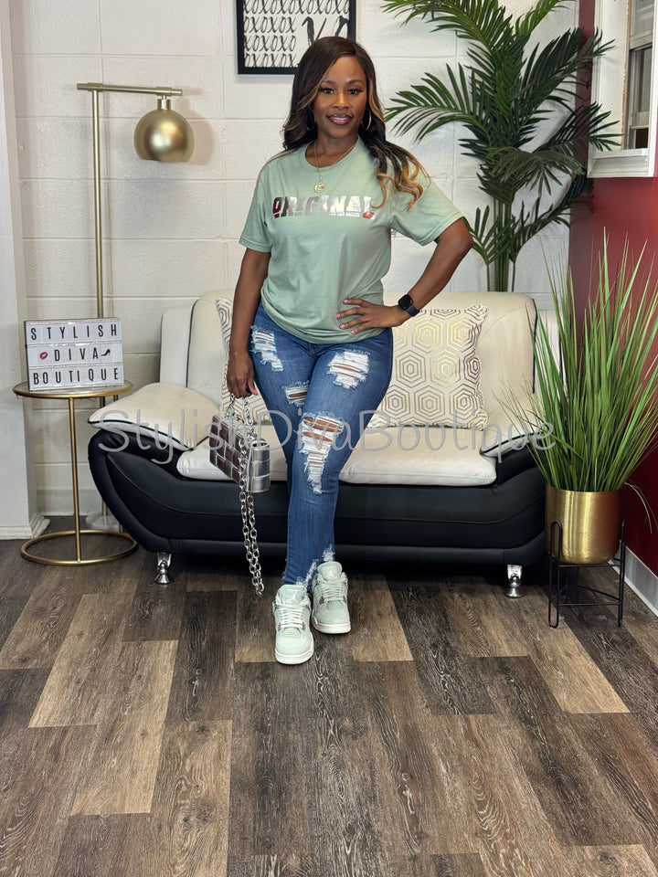 ORIGINAL Signature Graphic Tee (Sage Serenity)