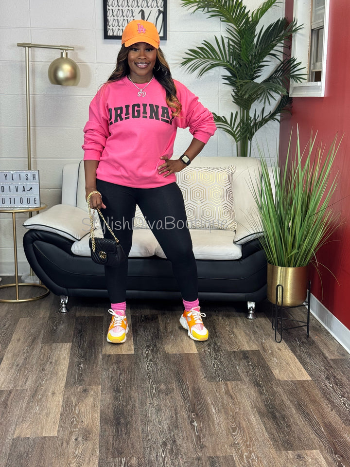 ORIGINAL Signature Sweatshirt (Diva Pink)