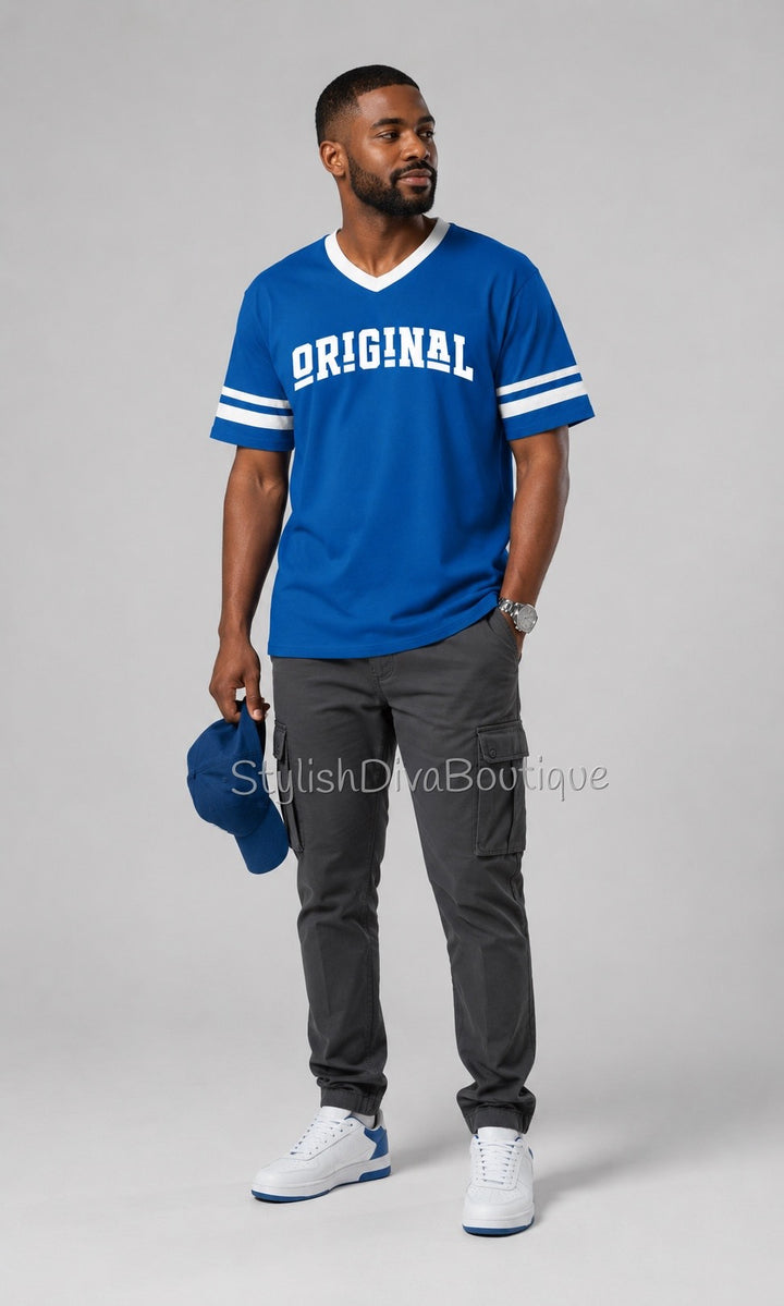 ORIGINAL Varsity Tee (Royal Blue/White)