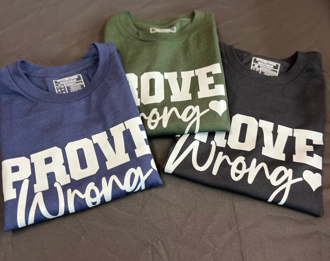 Prove Them Wrong Graphic Tee (Grey Print)