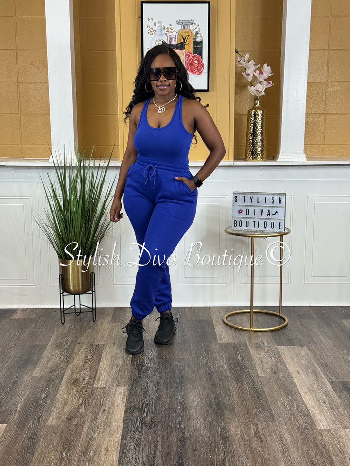 Kerri Jogger Set (Bright Blue)