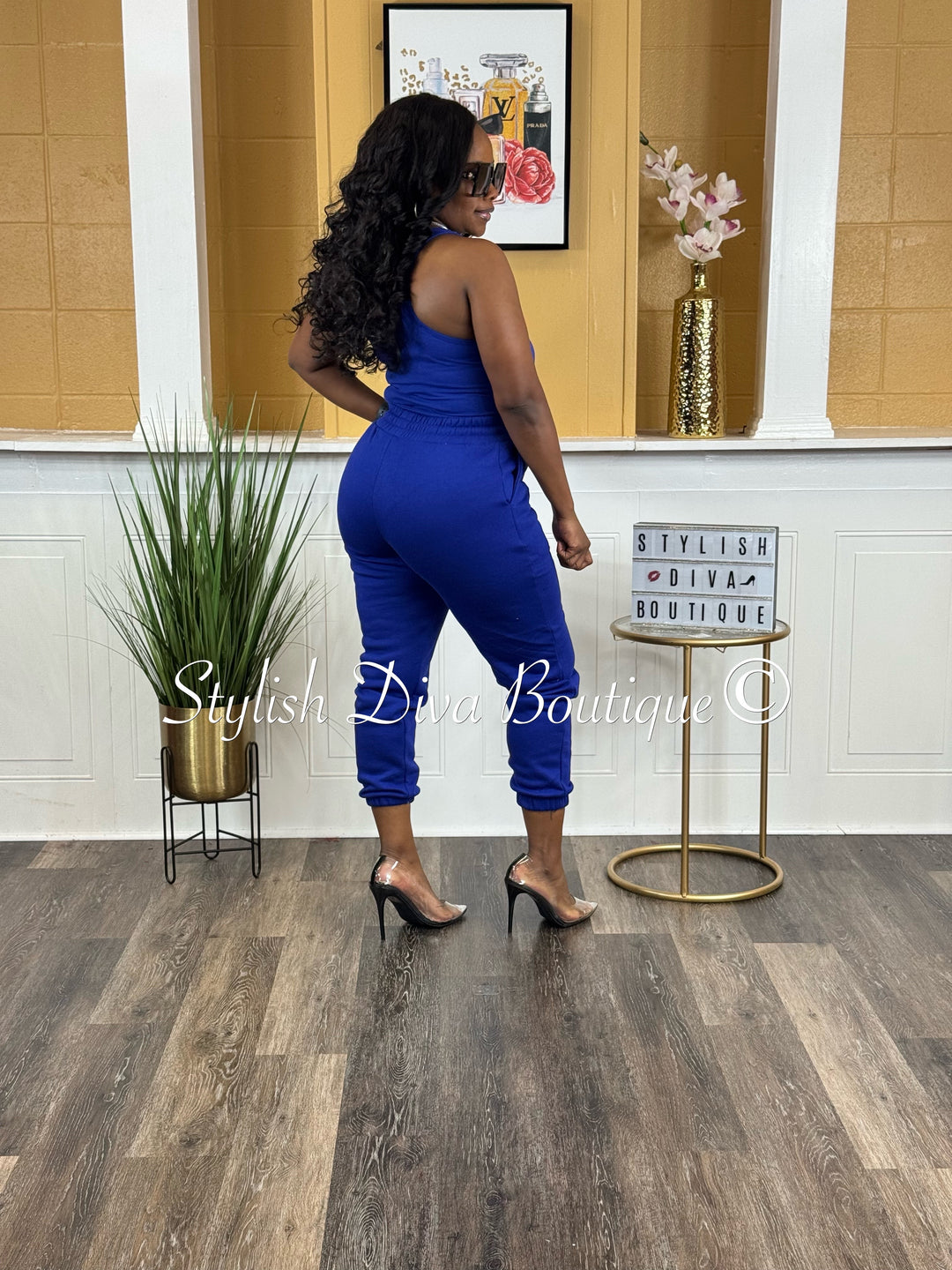 Kerri Jogger Set (Bright Blue)