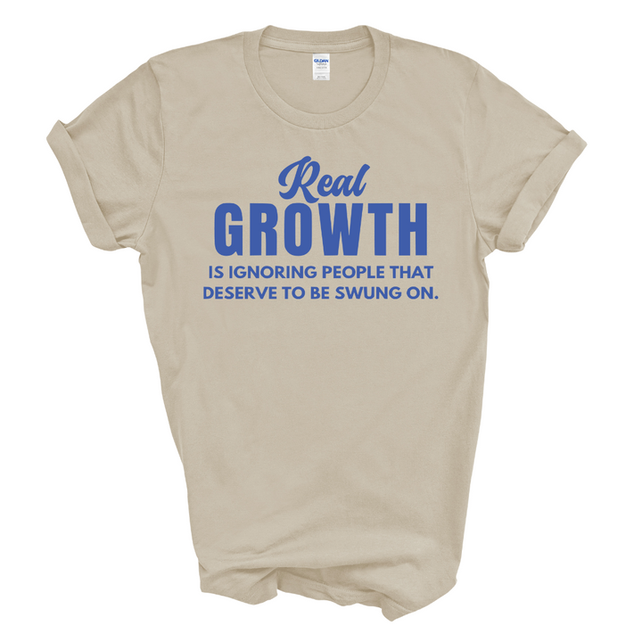 Real Growth T-Shirt (Royal Blue Print)