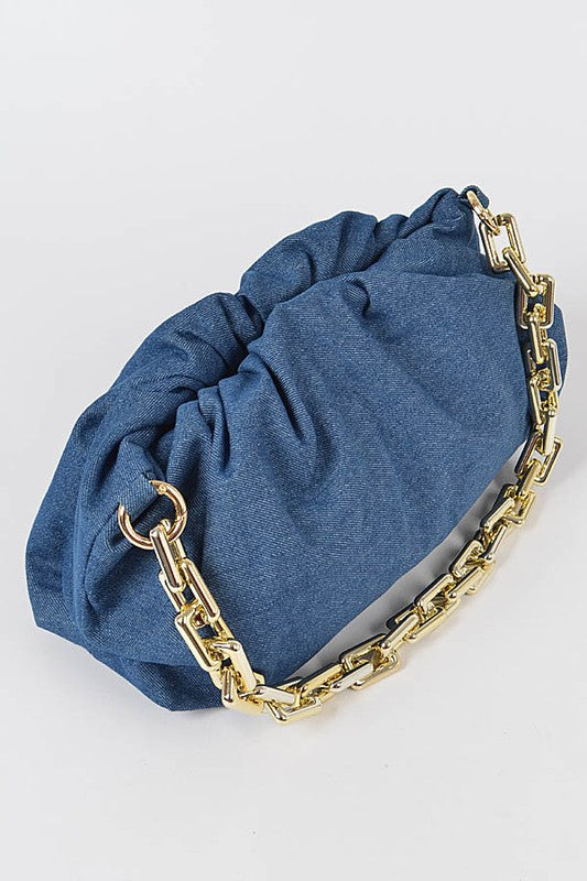 Denim Chain Bag