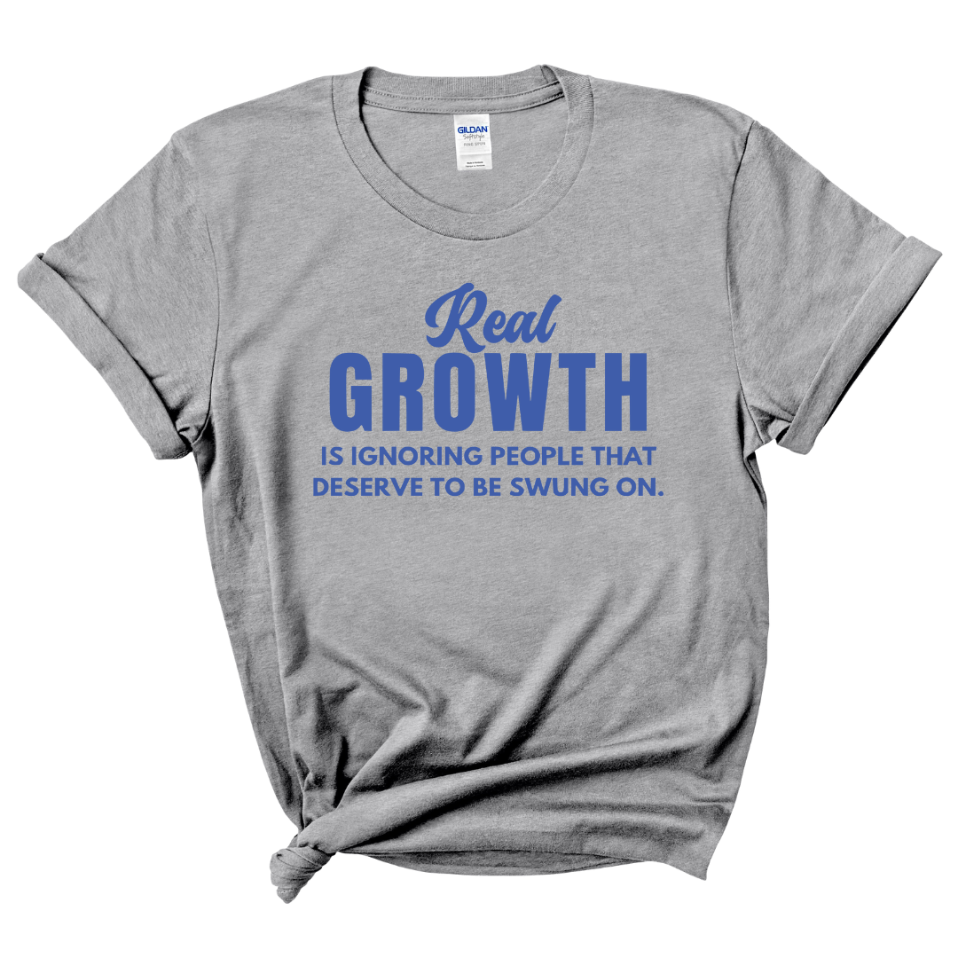 Real Growth T-Shirt (Royal Blue Print)