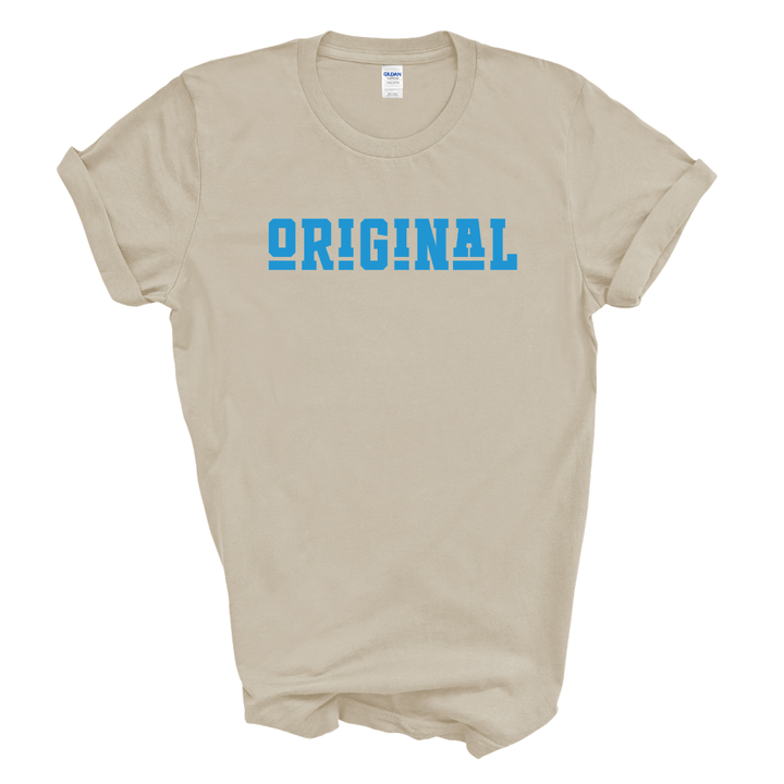ORIGINAL Signature Graphic Tee (Black Shirt/Columbia Blue Print)