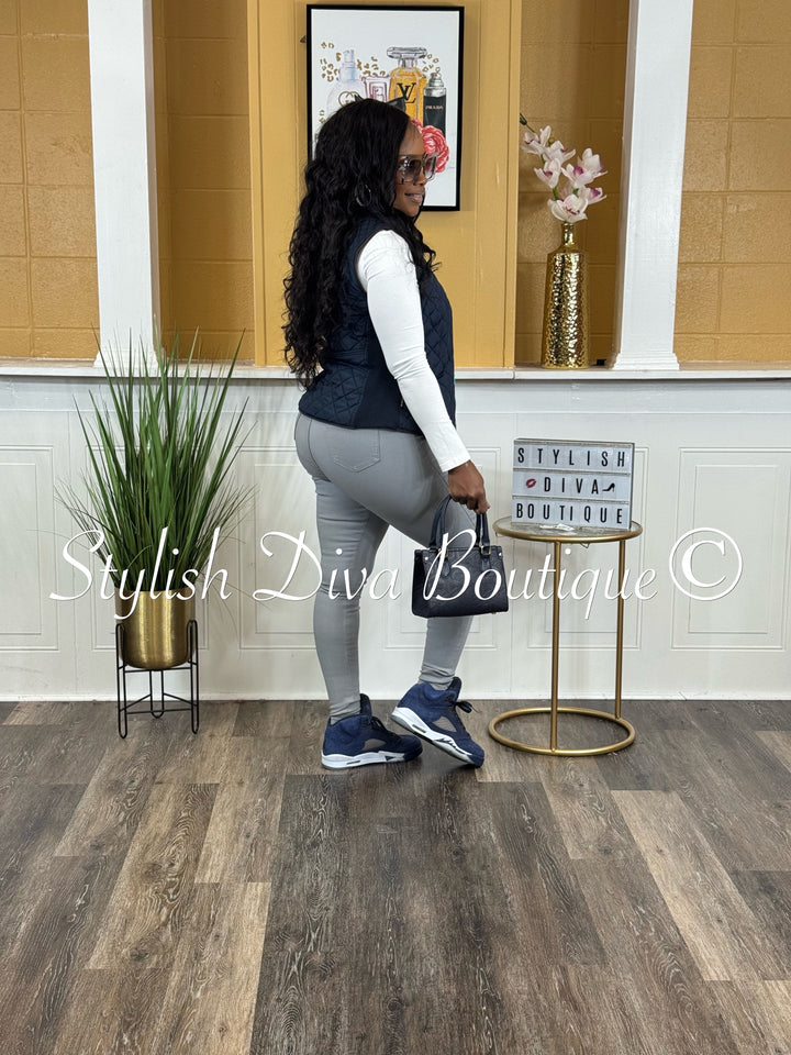 So Curvy Stretch Skinny Jeans up to 2XL (Light Grey)