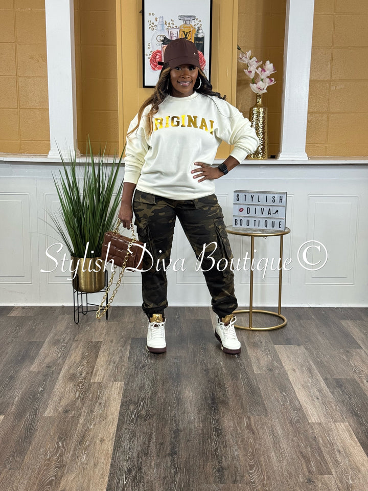 Sienna Camo Cargo Joggers (Dark Camo)