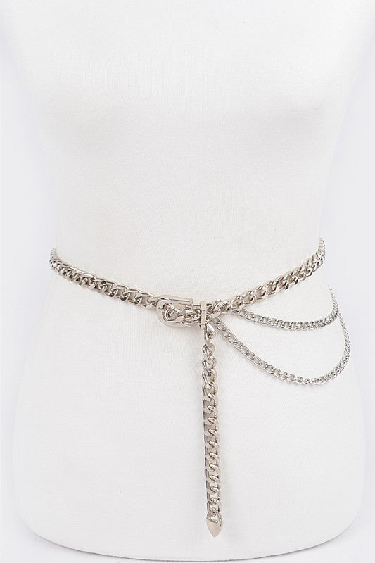Small Chain Buckle Belt