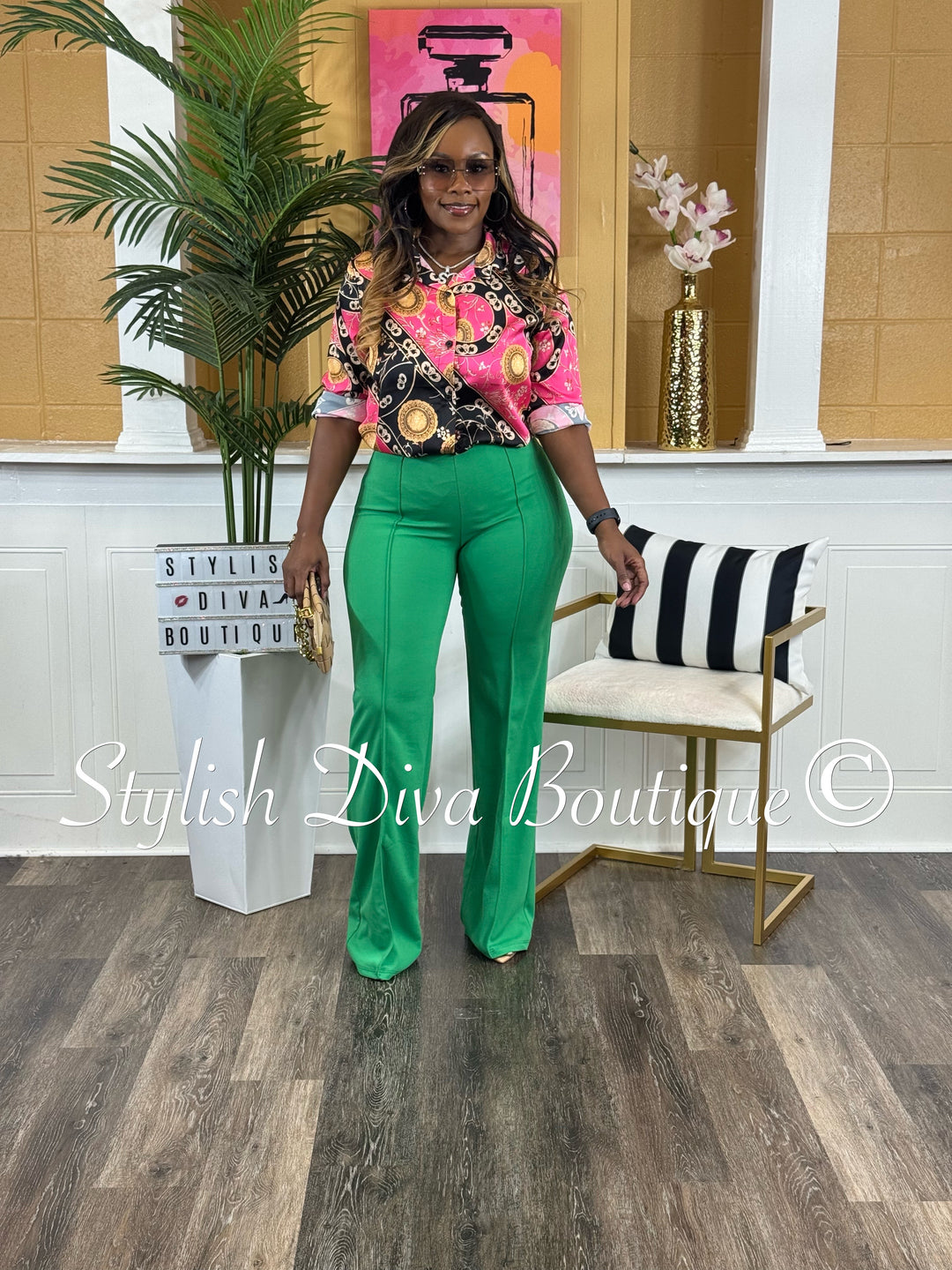 Gina Pants (Kelly Green)