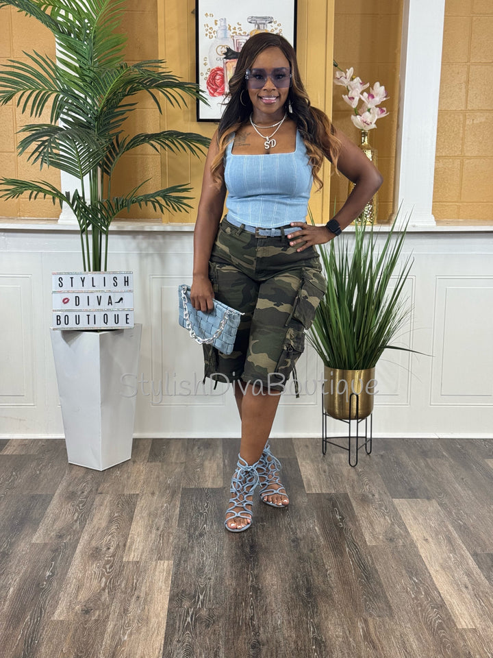 Casual Flex Camo Jorts up to 3XL