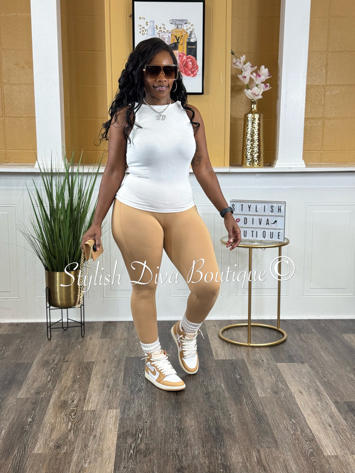 Buttersoft Microfiber Leggings (Praline Brown)