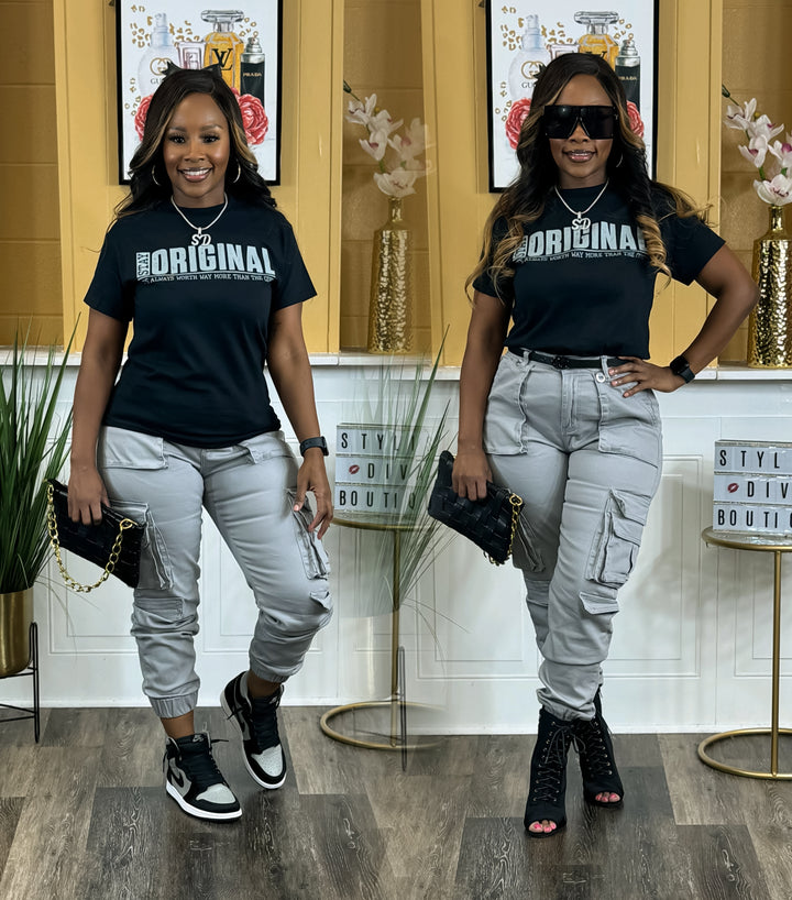 Sienna Cargo Joggers (Grey)