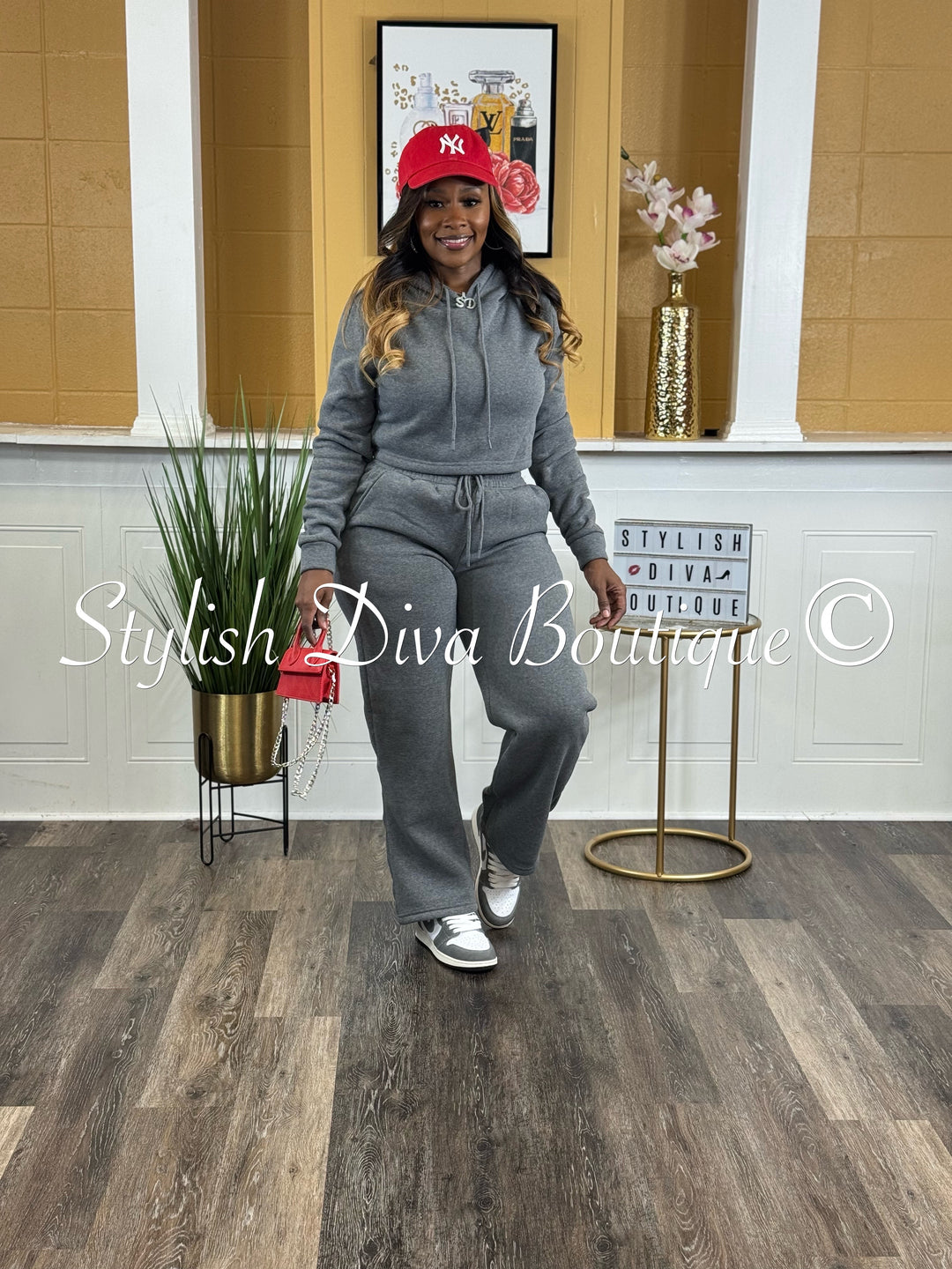Comfort Mode Pullover Fleece Set (Charcoal Heather Grey)