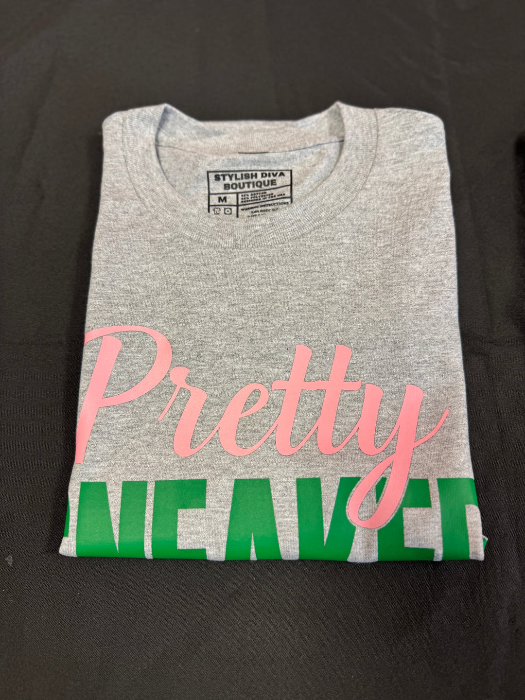 Pretty Sneaker Chic T-Shirt (Pink &amp; Green Print)