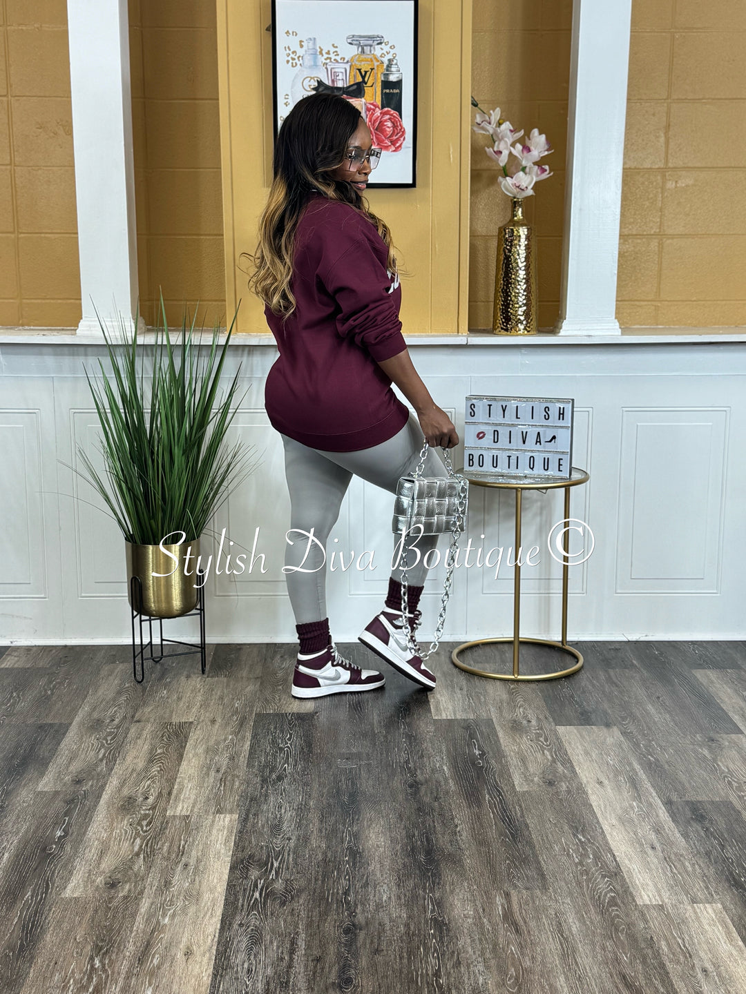 Los Angeles Sweatshirt Only up to 3XL (Grey Print)