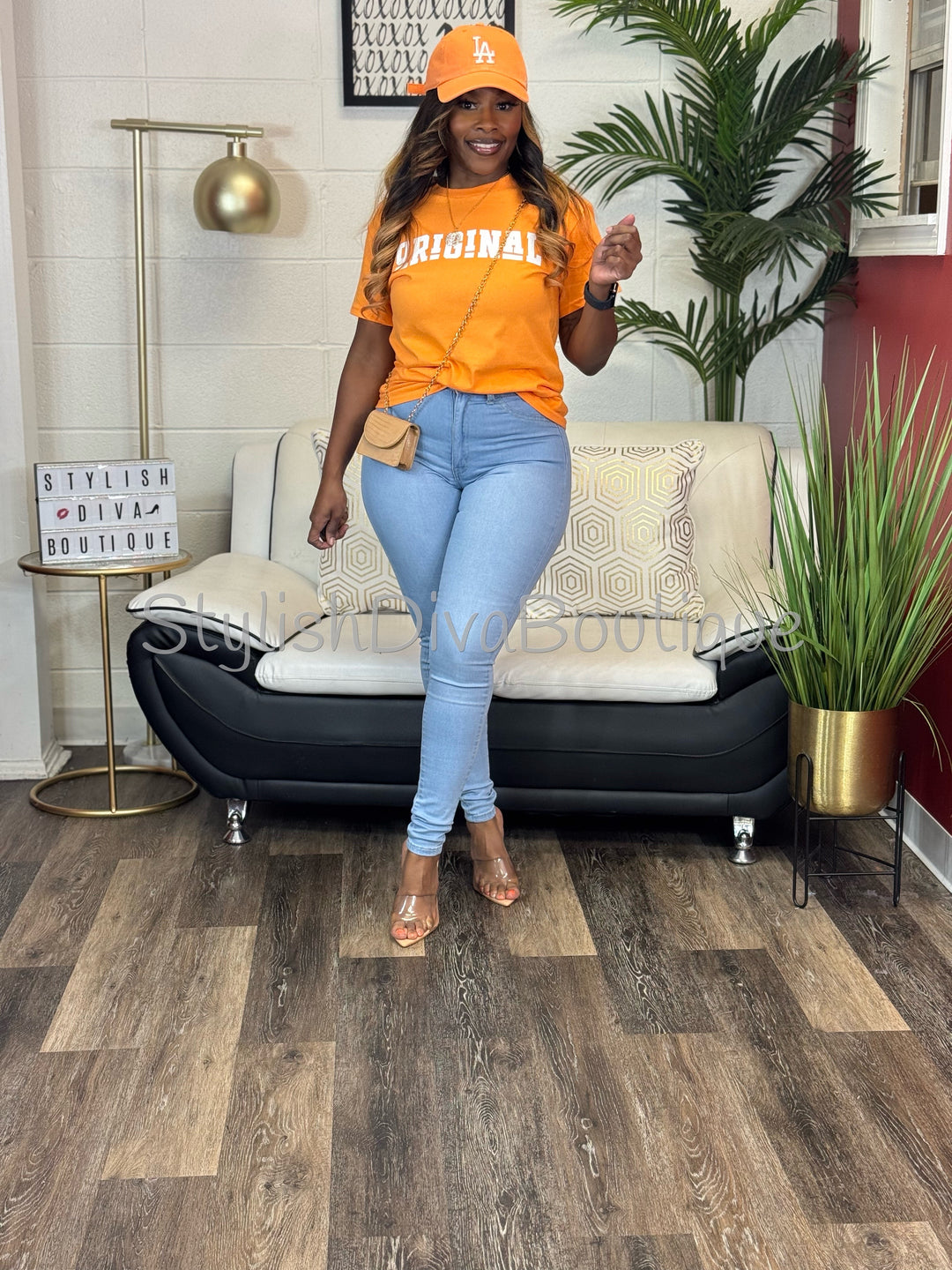 ORIGINAL Signature Graphic Tee (Tangerine Orange)