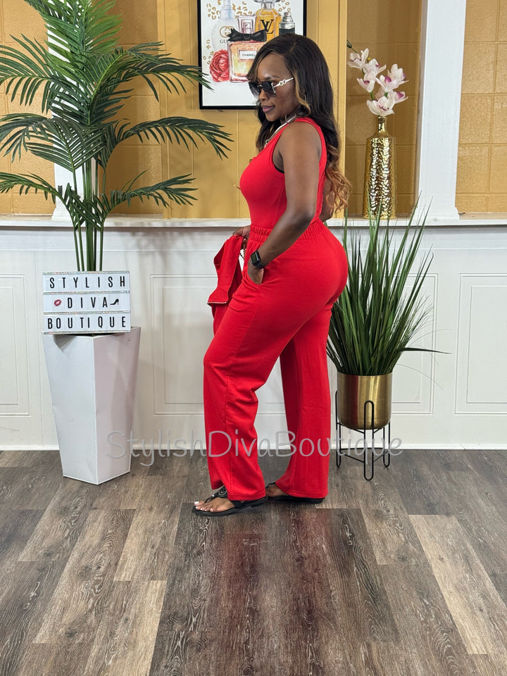 Take It Up A Notch Bodysuit (Red)