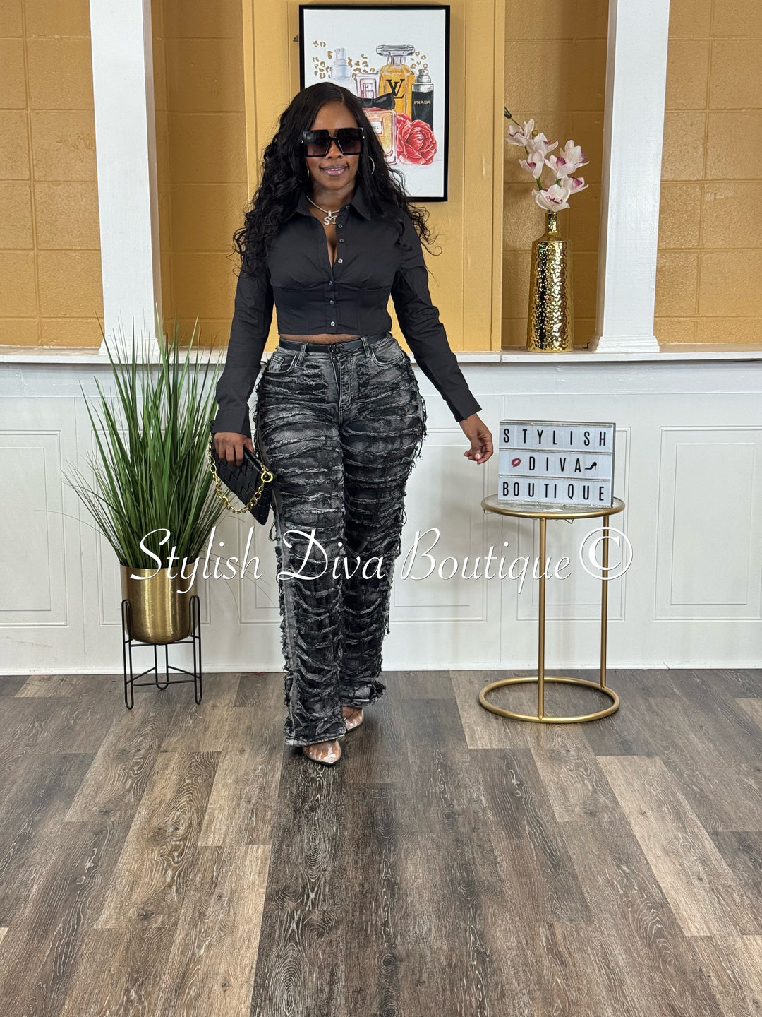 Command Attention Bustier Top (Black)