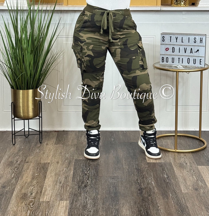 Kima Camo Cargo Joggers