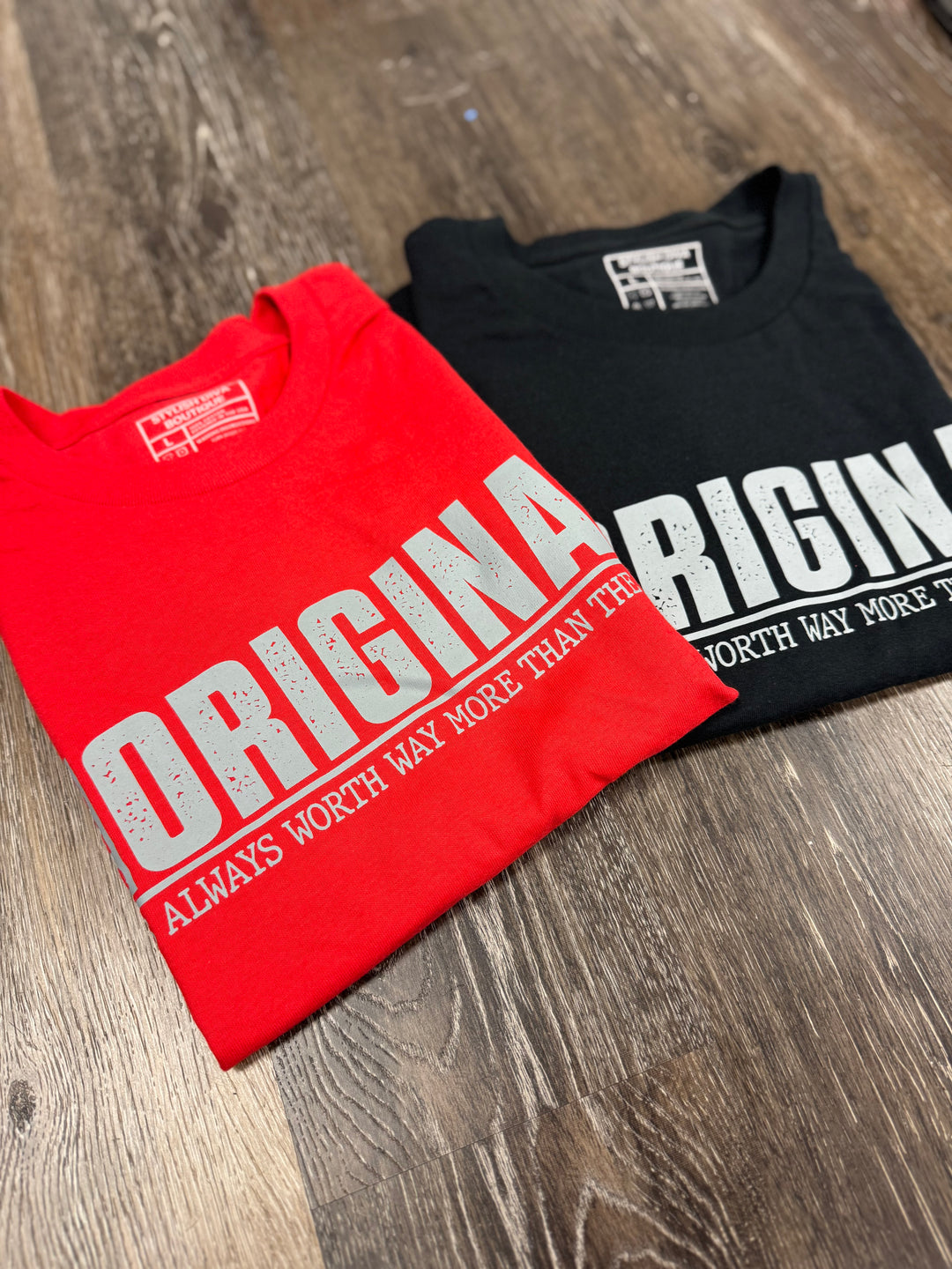 Stay ORIGINAL Graphic Tee (Grey Print)