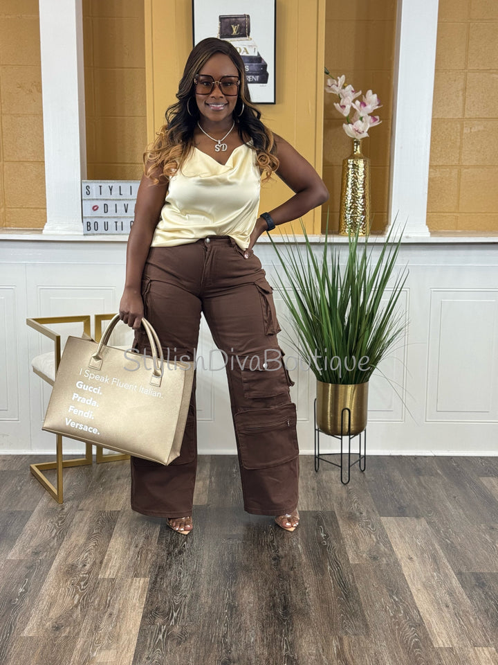 In My Element Cargo Pants (Brown)