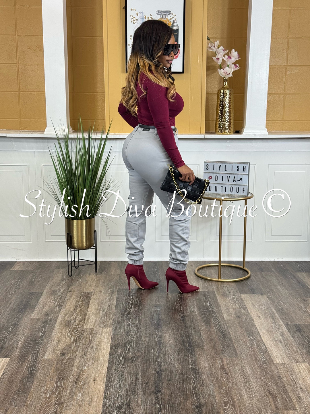 Sienna Cargo Joggers (Grey)