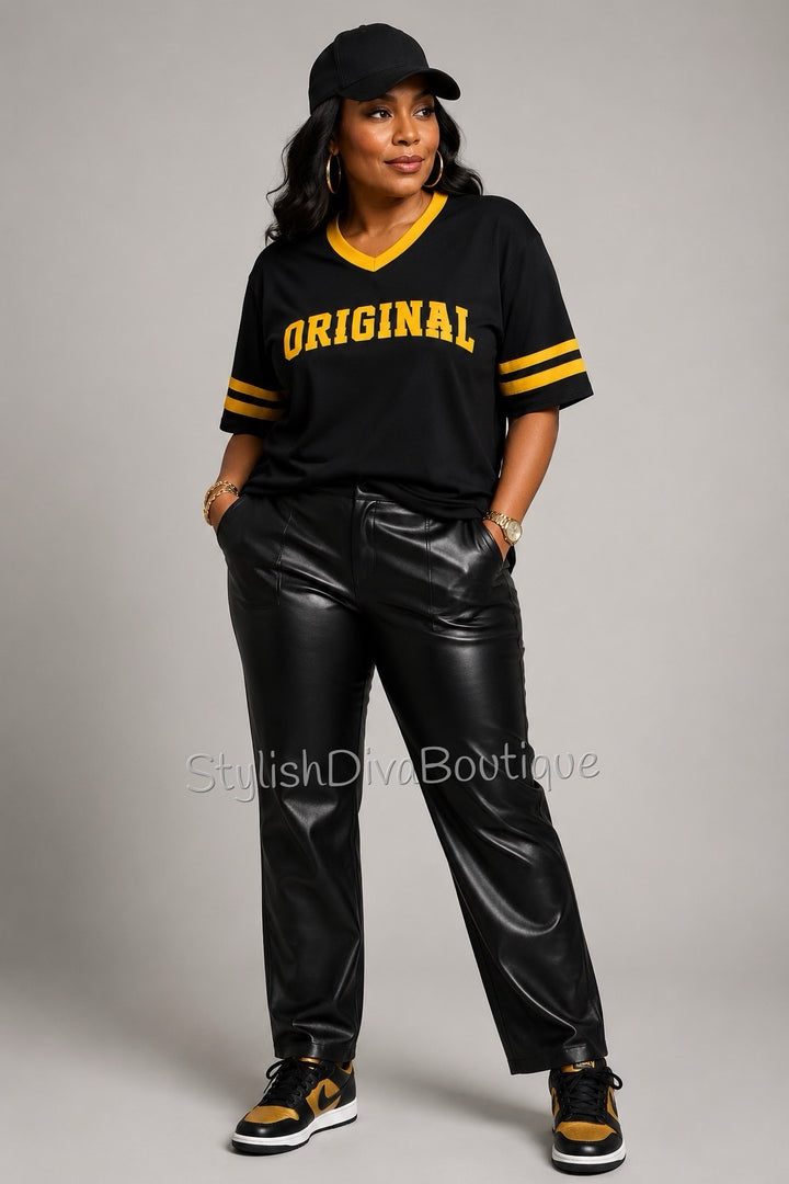 ORIGINAL Varsity Tee (Black/Gold)