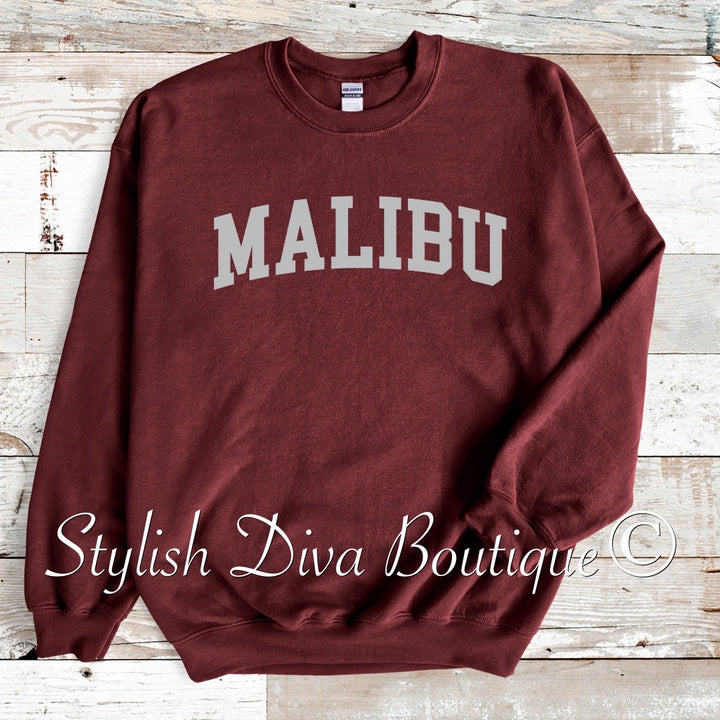 Malibu Sweatshirt Only up to 3XL (Grey Print)