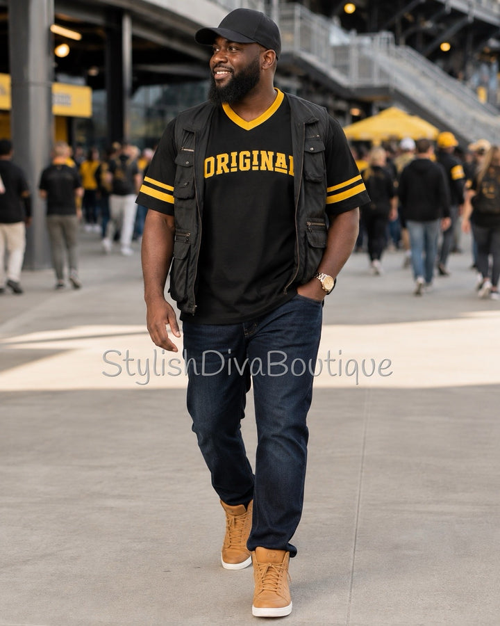 ORIGINAL Varsity Tee (Black/Gold)
