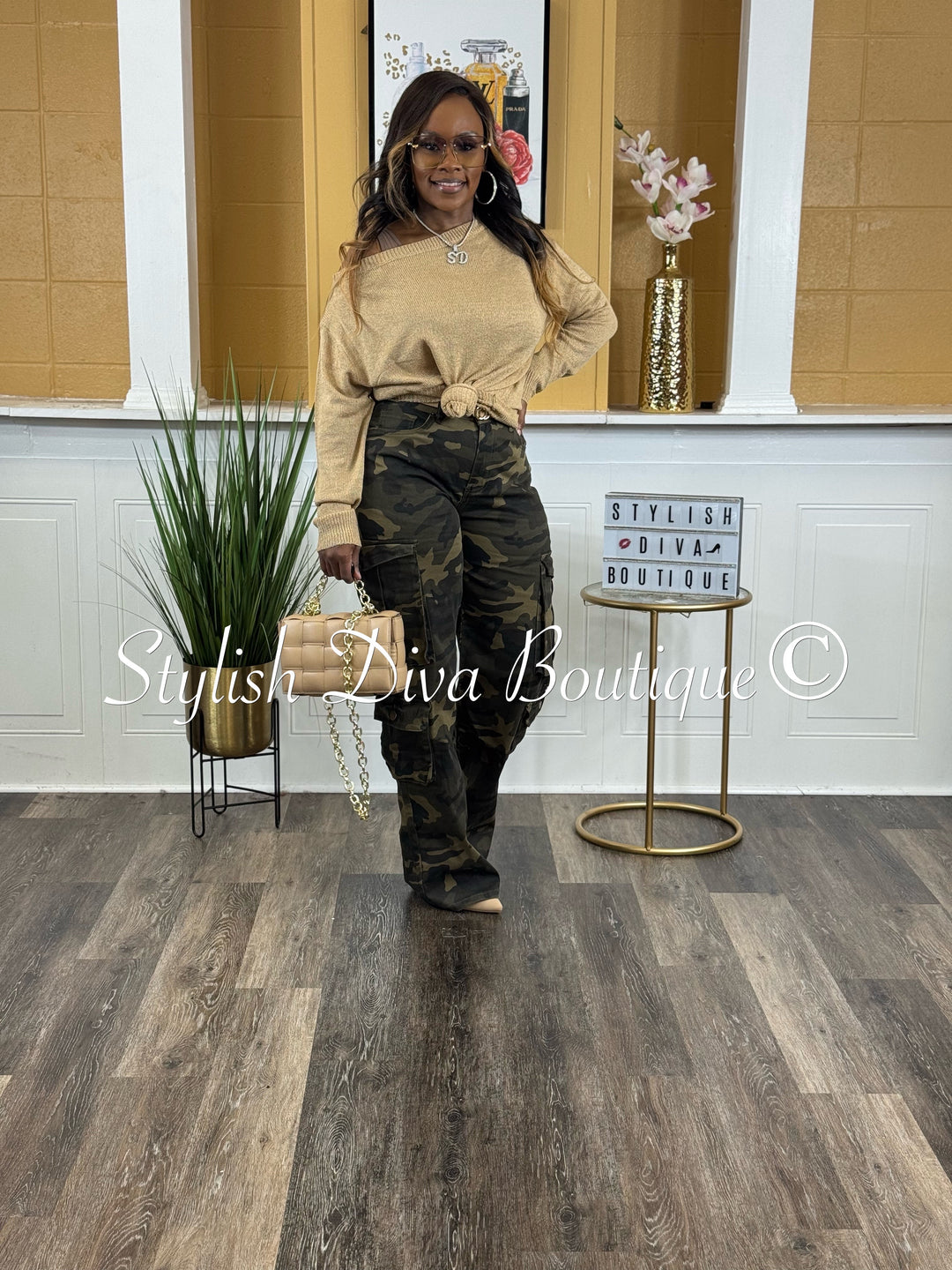 Combat Cutie Camo Cargo Pants