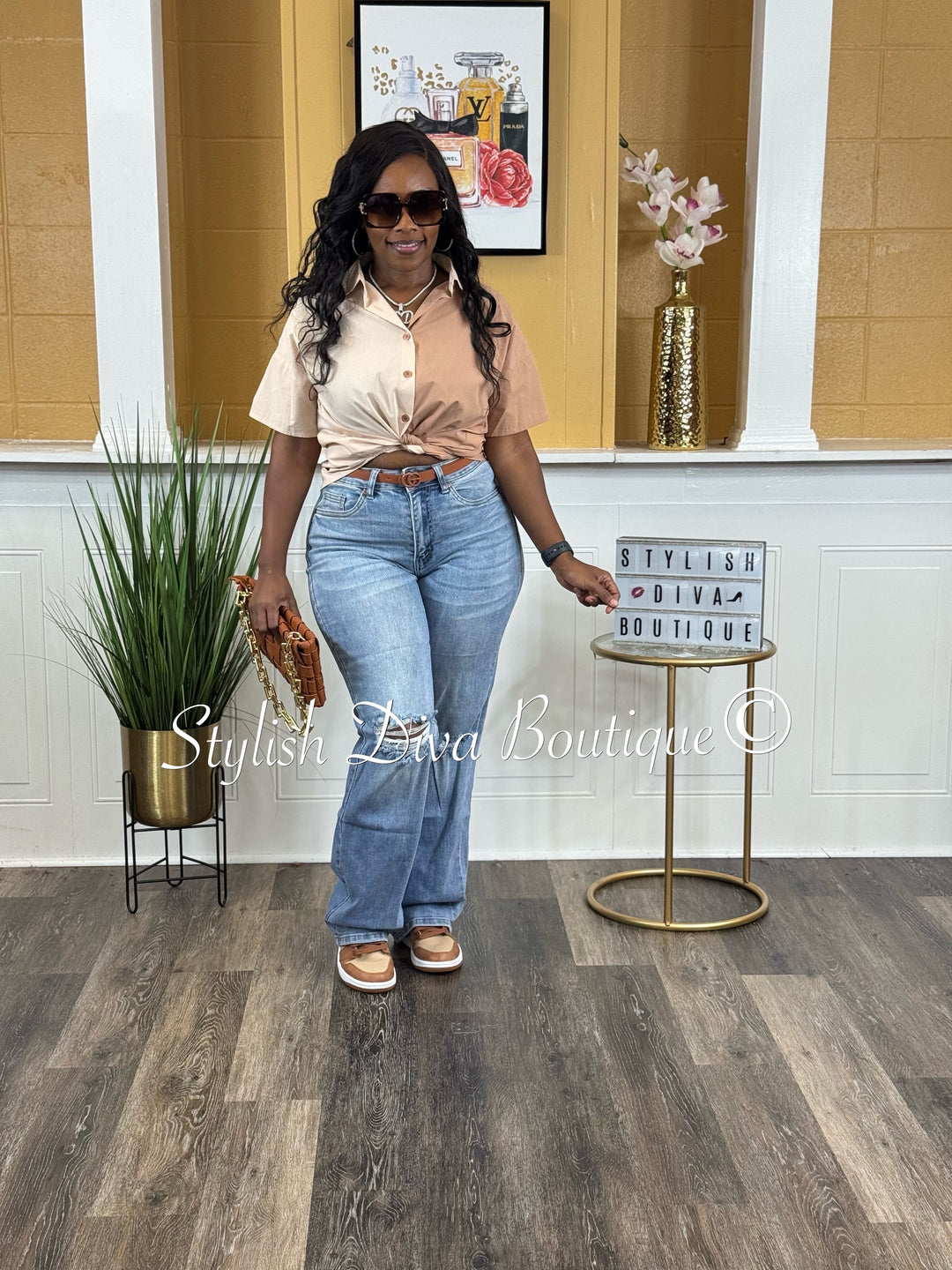 Linden Distressed Jeans (Medium Wash)