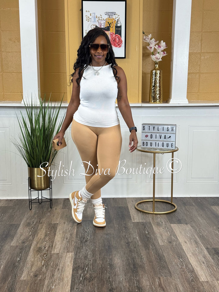 Buttersoft Microfiber Leggings (Praline Brown)