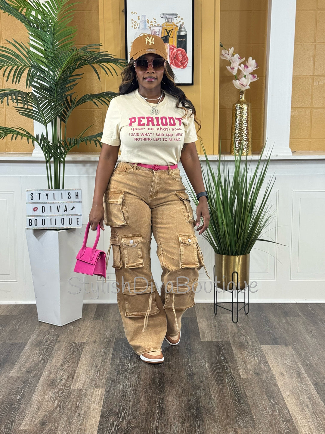 PERIODT T-Shirt (Fuchsia Berry Print)
