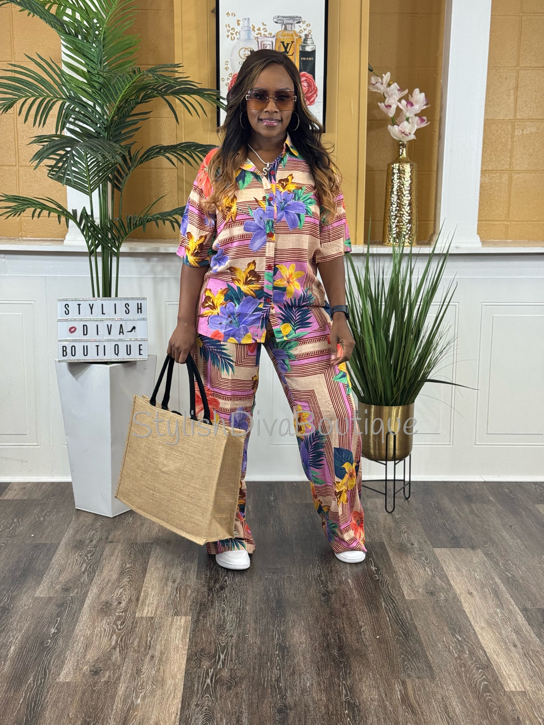 Island Escape Pants Set