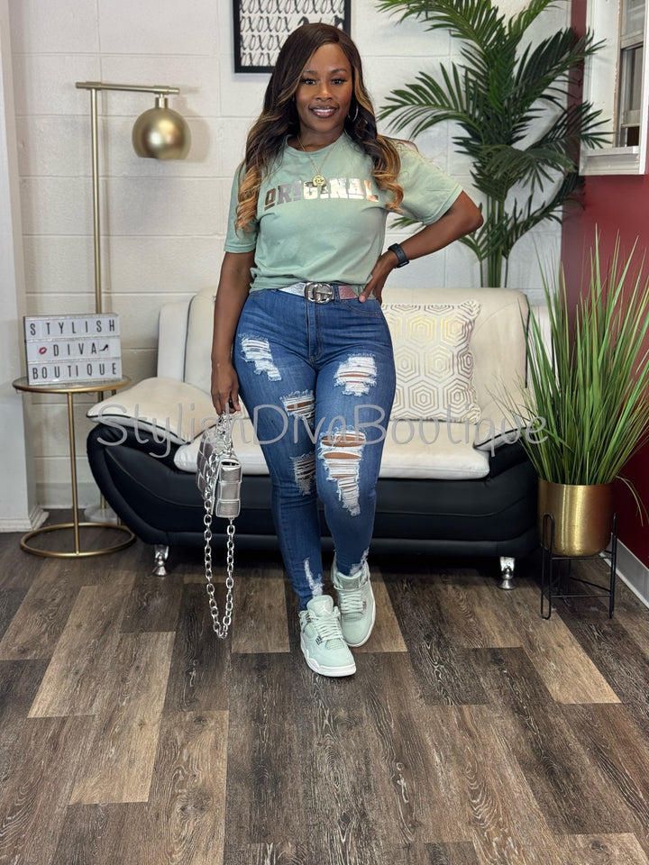 ORIGINAL Signature Graphic Tee (Sage Serenity)