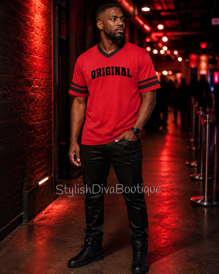 ORIGINAL Varsity Tee (Red/Black)