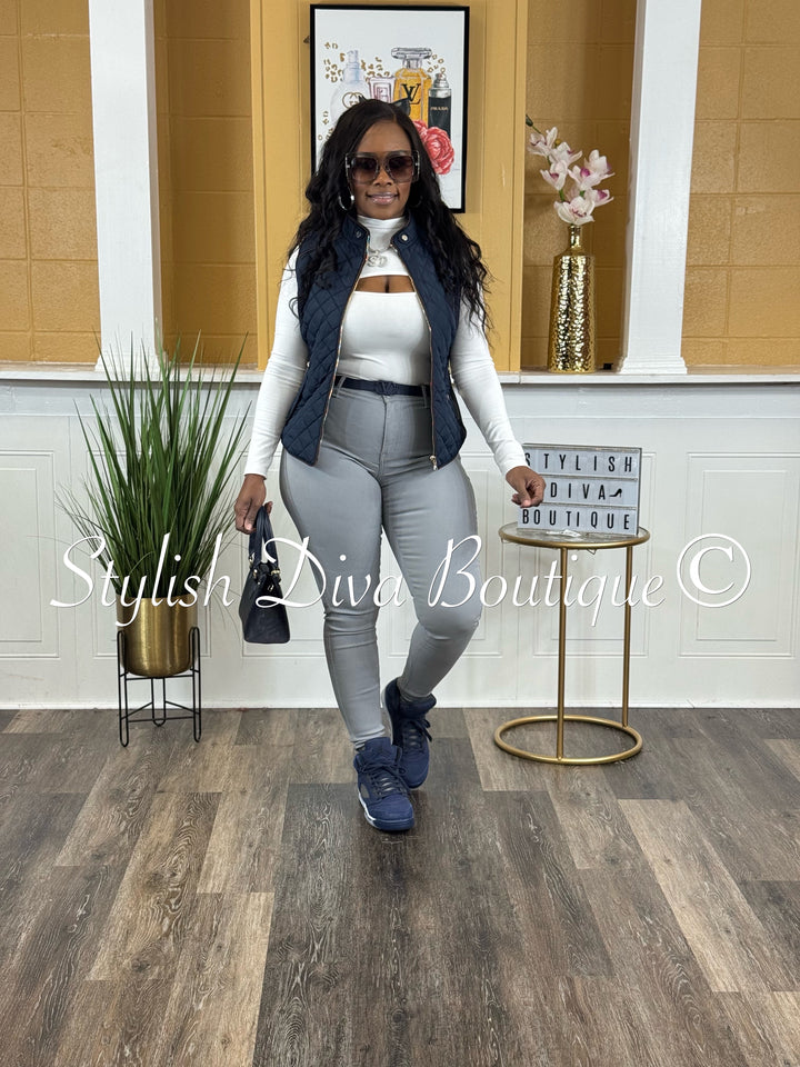 So Curvy Stretch Skinny Jeans up to 2XL (Light Grey)