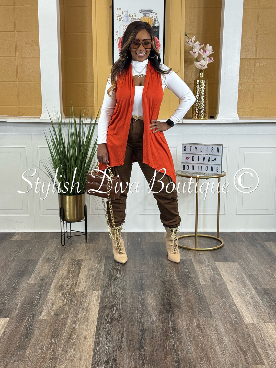 Sienna Cargo Joggers up to 3XL (Chocolate Brown)