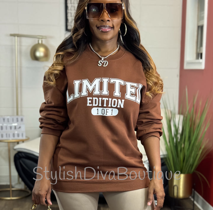 Limited Edition 1 of 1 Sweatshirt Only up to 3XL (White Print)