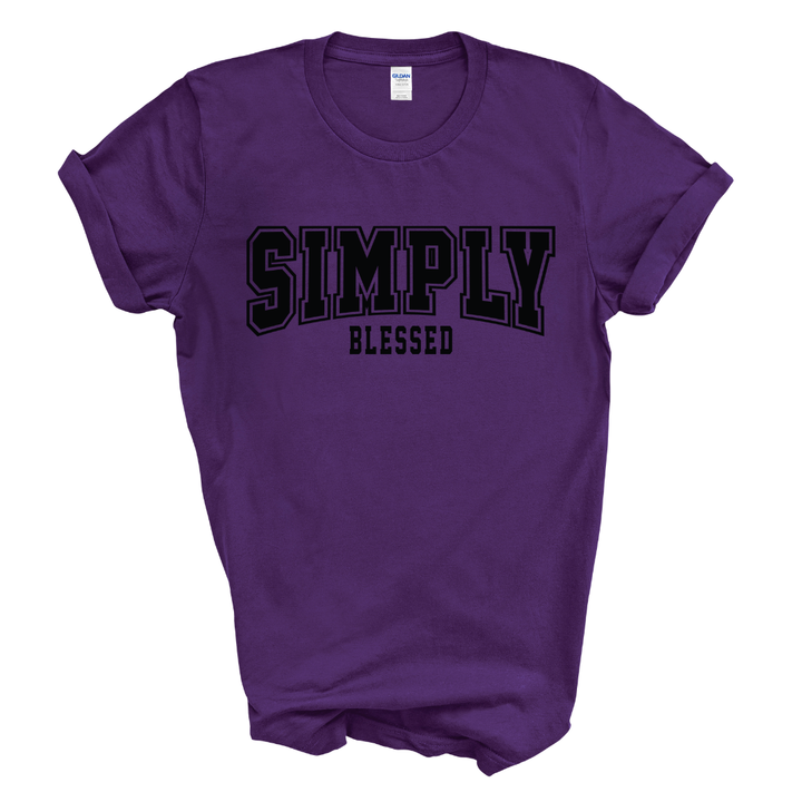 Simply Blessed Graphic Tee (Black Print)