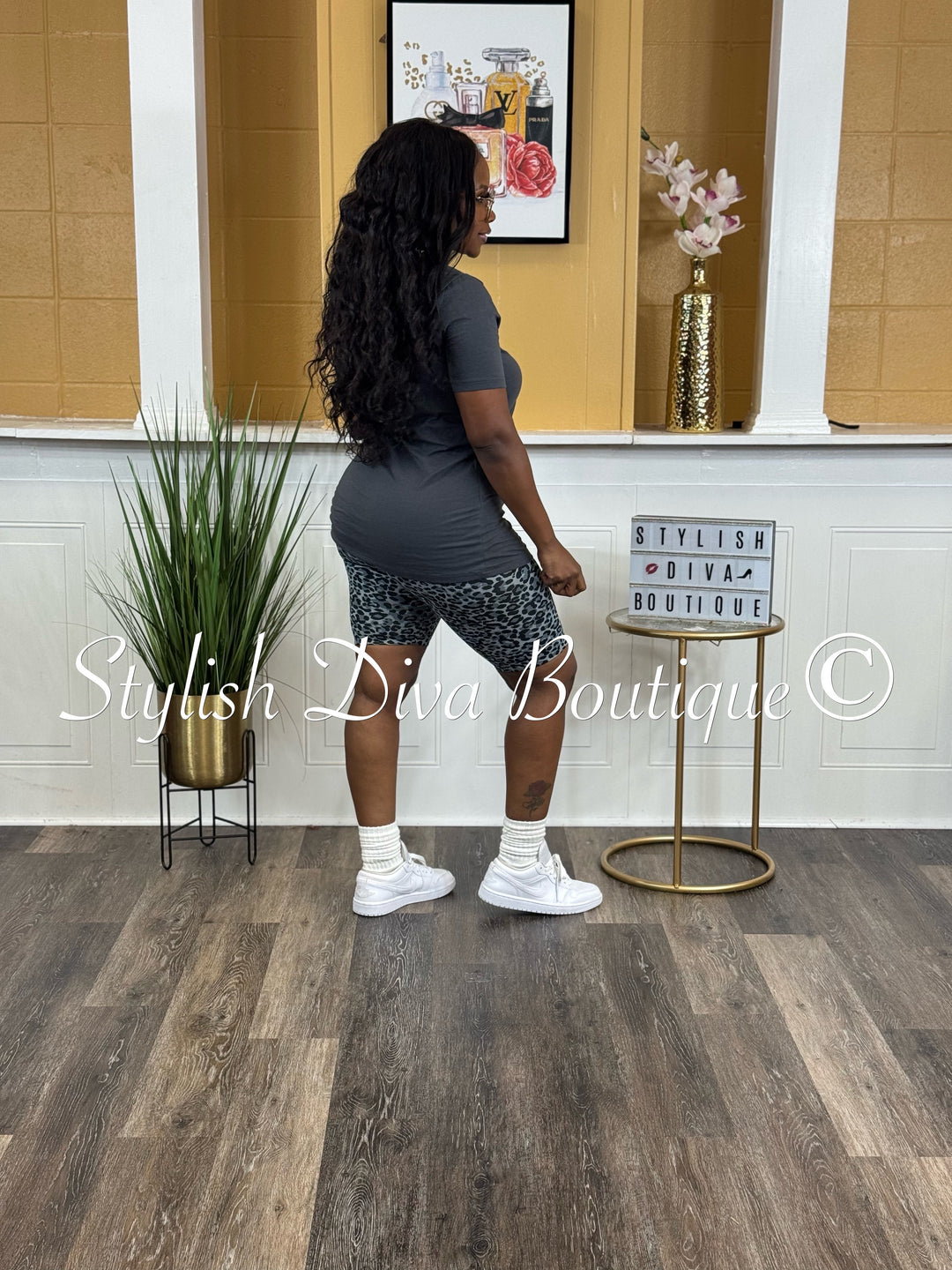 Wild Vibes Leopard Biker Sets