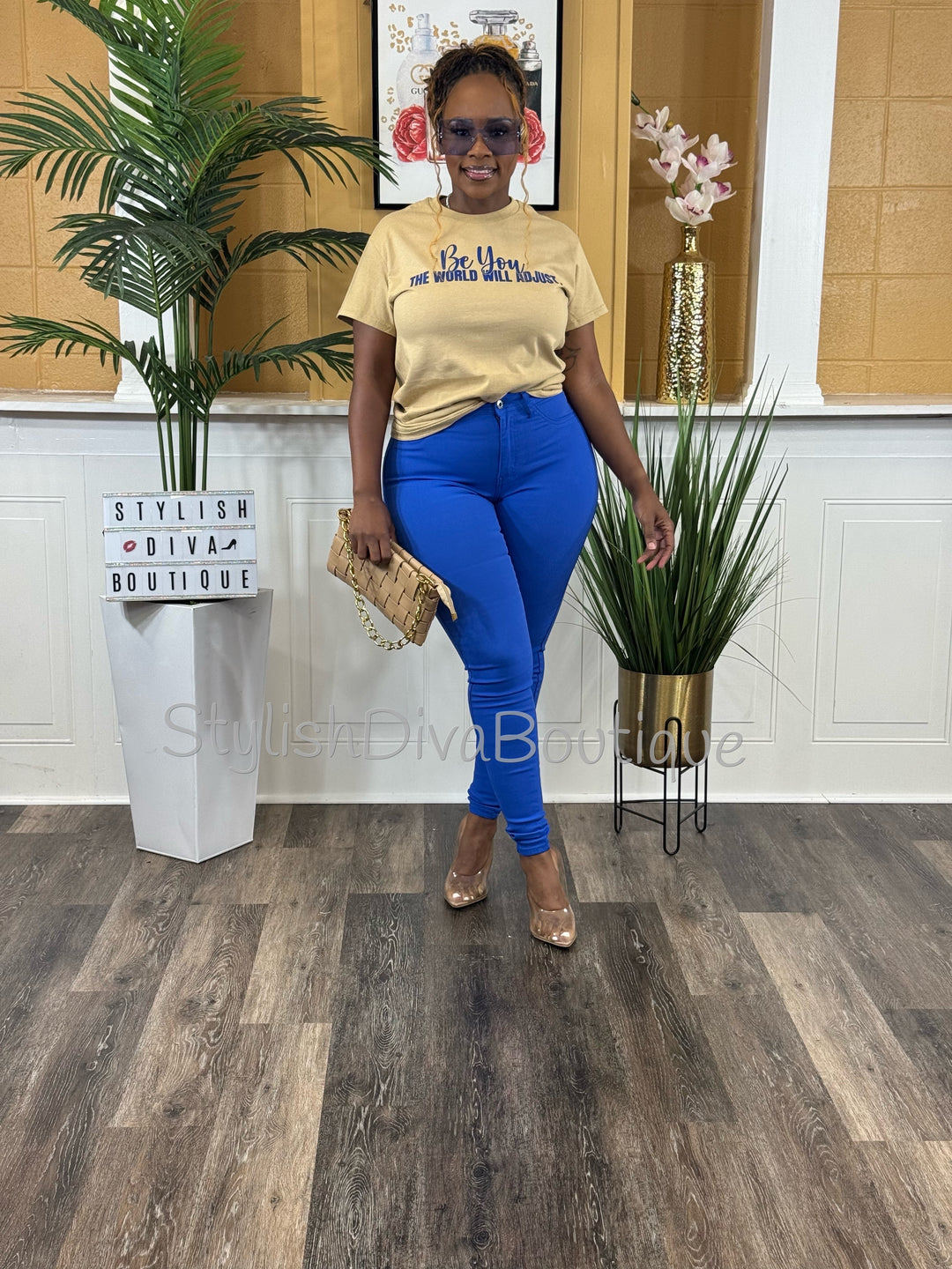 So Curvy Stretch Skinny Jeans up to 2XL (Royal Blue)