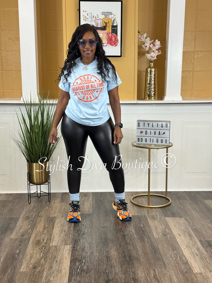 Faux Leather Leggings up to 3XL (Black)