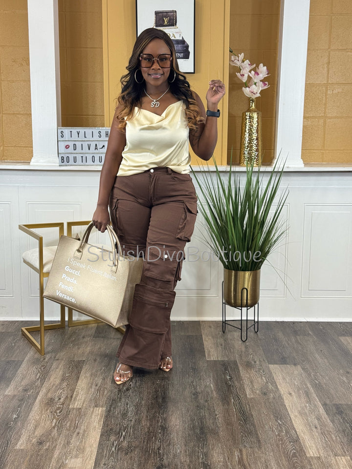 In My Element Cargo Pants (Brown)